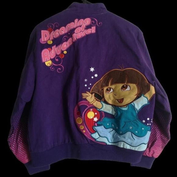 Dead Stock 2007 Dora The Explorer Jeff Hamilton Jacket Youth XL /Womens S - Picture 2 of 8